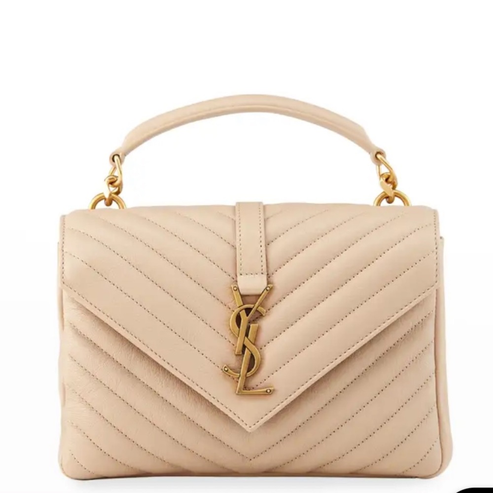 Brand New Authentic Saint Laurent Medium Collage Quilted Shoulder Bag